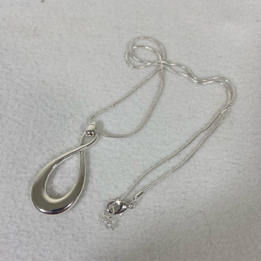 Napier Silver Infinity Sign Necklace